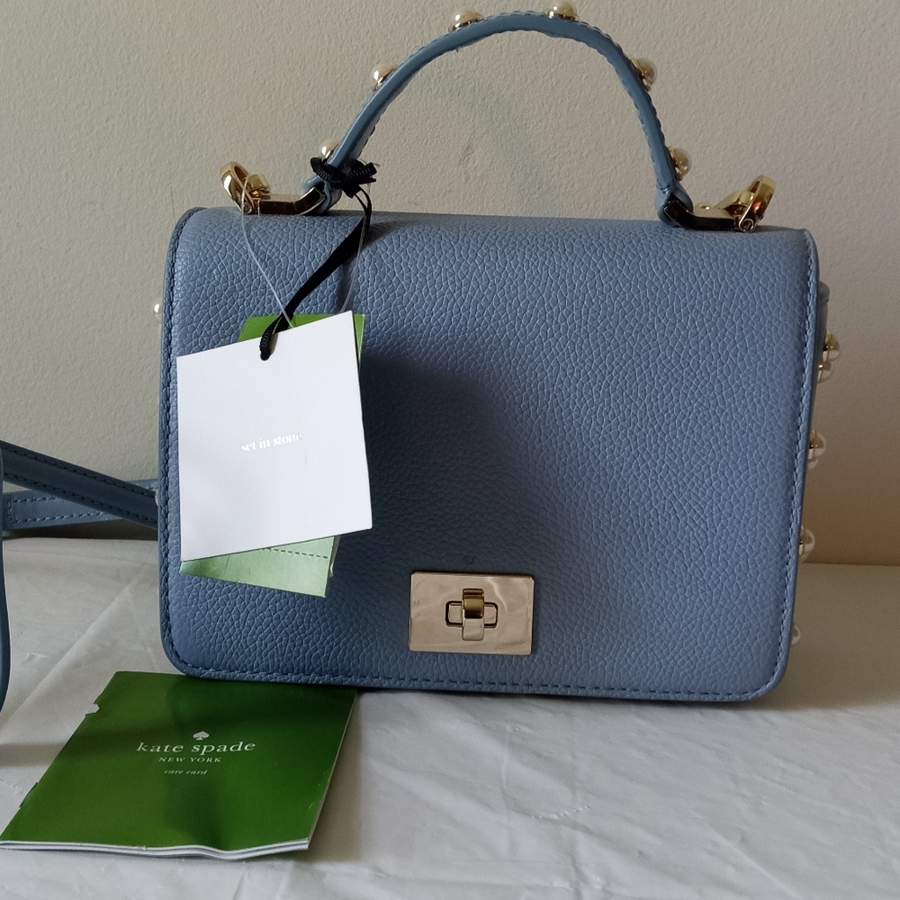 🔅 Kate Spade Pearl Embellished Maisie Serrano Place Crossbody Satchel